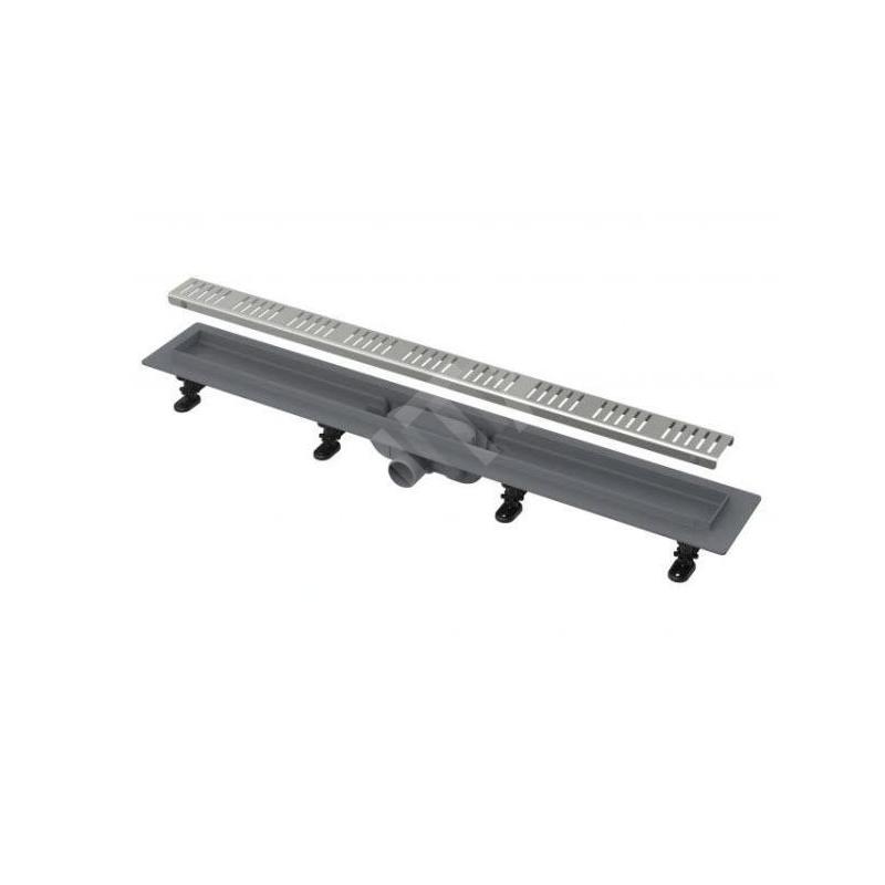 Alcadrain Douchegoten - Bac à douche Simple 950 mm, avec bord pour grille perforée, grille incluse, tapis en acier inoxydable Alcadrain Douchegoten - Bac à douche Simple 950 mm, avec bord pour grille perforée, grille incluse, tapis en acier inoxydable