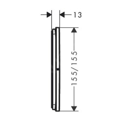 Hansgrohe ShowerSelect Comfort - Inverseur encastré, 3 sorties, blanc mat 15573700