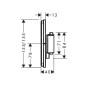 Hansgrohe ShowerSelect Comfort - Mitigeur encastré, bronze brossé 15574140 Hansgrohe ShowerSelect Comfort - Mitigeur encastré, bronze brossé 15574140