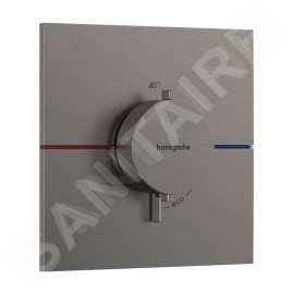 Hansgrohe ShowerSelect Comfort - Mitigeur thermostatique encastré, chrome noir brossé 15574340