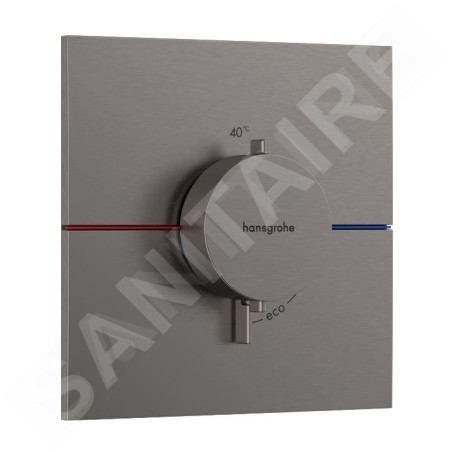 Hansgrohe ShowerSelect Comfort - Mitigeur thermostatique encastré, chrome noir brossé 15574340