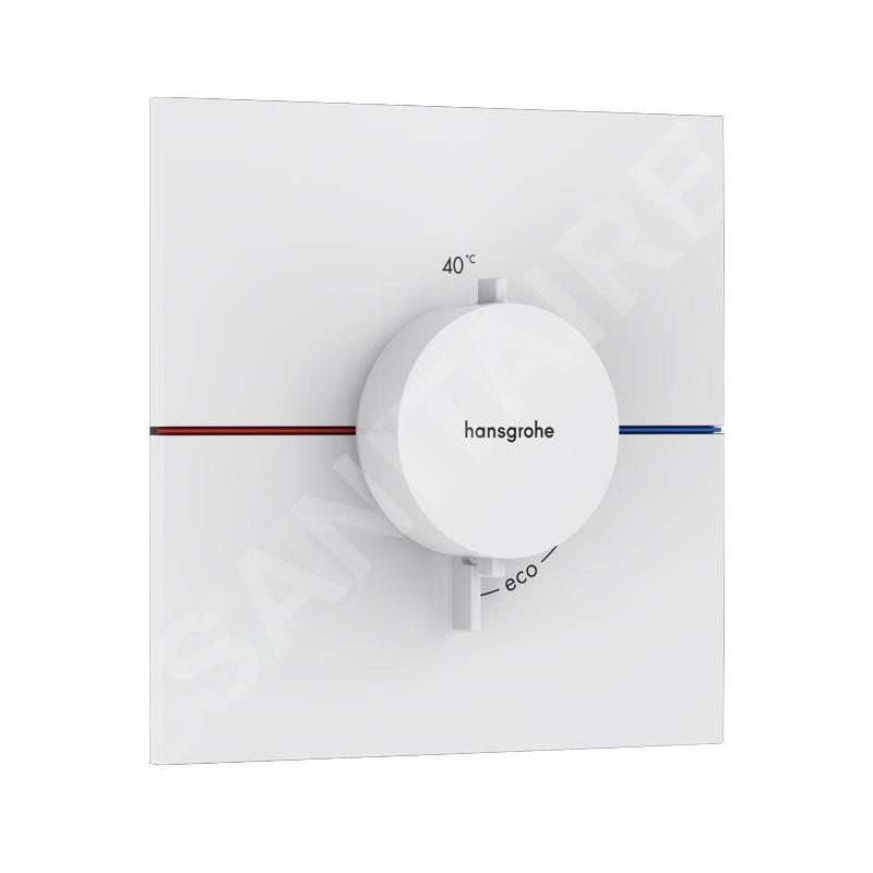 Hansgrohe ShowerSelect Comfort - Mitigeur thermostatique encastré, blanc mat 15574700 Hansgrohe ShowerSelect Comfort - Mitigeur thermostatique encastré, blanc mat 15574700