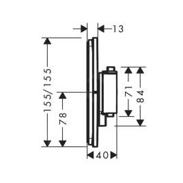 Hansgrohe ShowerSelect Comfort - Mitigeur encastré, bronze brossé 15575140