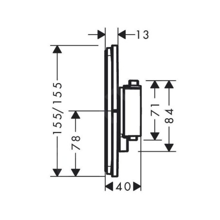 Hansgrohe ShowerSelect Comfort - Mitigeur encastré, bronze brossé 15575140