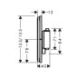 Hansgrohe ShowerSelect Comfort - Mitigeur encastré, bronze brossé 15575140 Hansgrohe ShowerSelect Comfort - Mitigeur encastré, bronze brossé 15575140