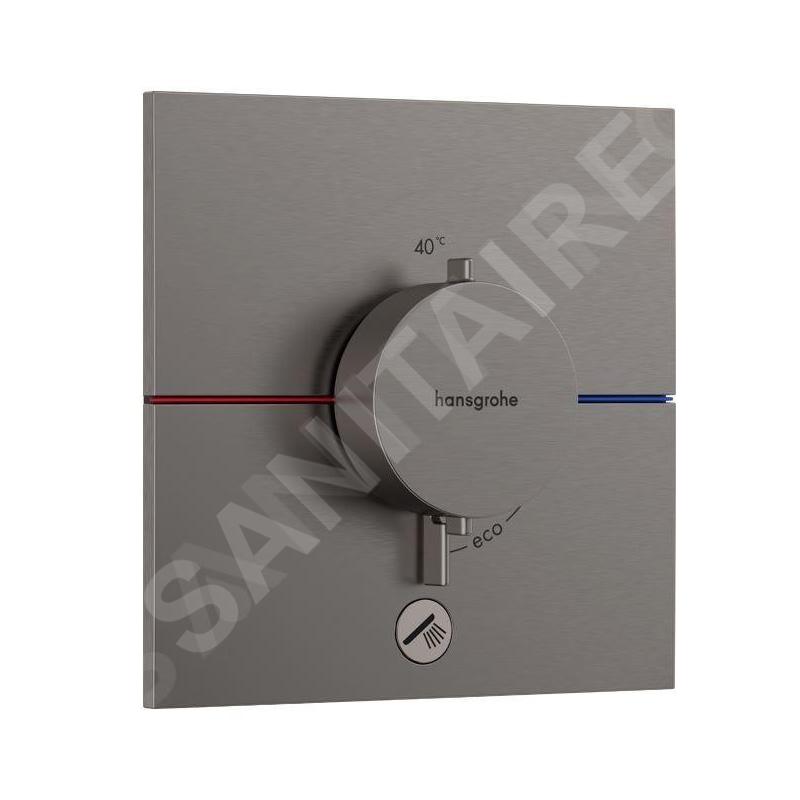 Hansgrohe ShowerSelect Comfort - Mitigeur thermostatique encastré, chrome noir brossé 15575340 Hansgrohe ShowerSelect Comfort - Mitigeur thermostatique encastré, chrome noir brossé 15575340