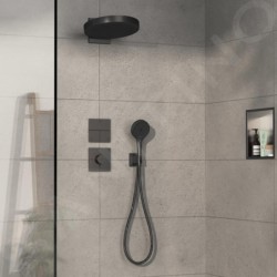 Hansgrohe ShowerSelect Comfort - Mitigeur thermostatique encastré, chrome noir brossé 15575340