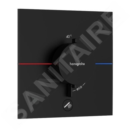 Hansgrohe ShowerSelect Comfort - Mitigeur thermostatique encastré, noir mat 15575670