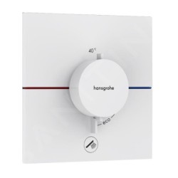 Hansgrohe ShowerSelect Comfort - Mitigeur thermostatique encastré, blanc mat 15575700