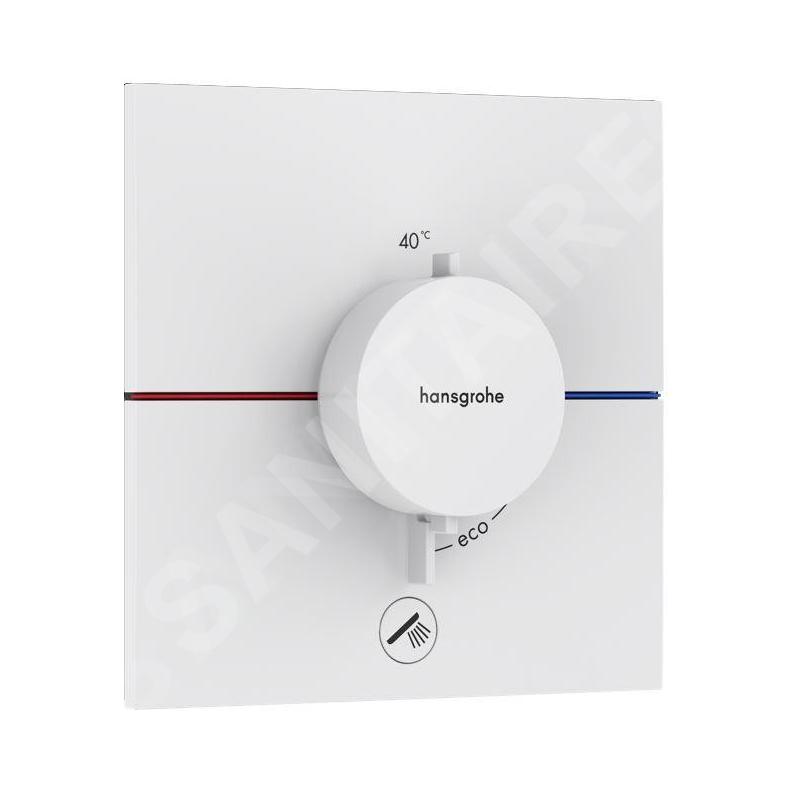 Hansgrohe ShowerSelect Comfort - Mitigeur thermostatique encastré, blanc mat 15575700 Hansgrohe ShowerSelect Comfort - Mitigeur thermostatique encastré, blanc mat 15575700