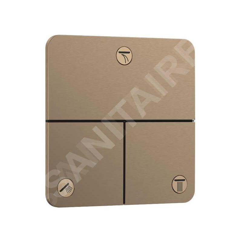 Hansgrohe ShowerSelect Comfort - Inverseur encastré, 3 sorties, bronze brossé 15587140