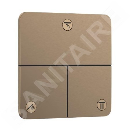 Hansgrohe ShowerSelect Comfort - Inverseur encastré, 3 sorties, bronze brossé 15587140