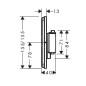 Hansgrohe ShowerSelect Comfort - Inverseur encastré, 3 sorties, blanc mat 15587700