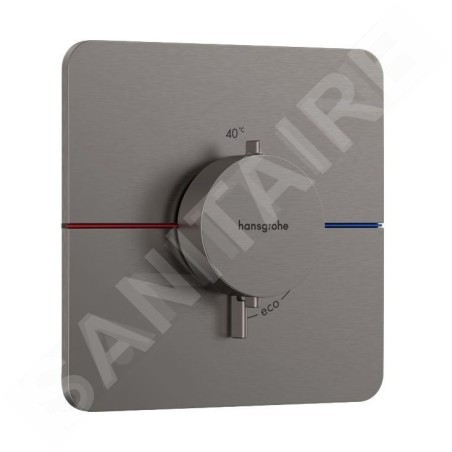Hansgrohe ShowerSelect Comfort - Mitigeur thermostatique encastré, chrome noir brossé 15588340