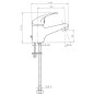 Novaservis Titania Iris - Mitigeur de lavabo, chrome 92001/1,0