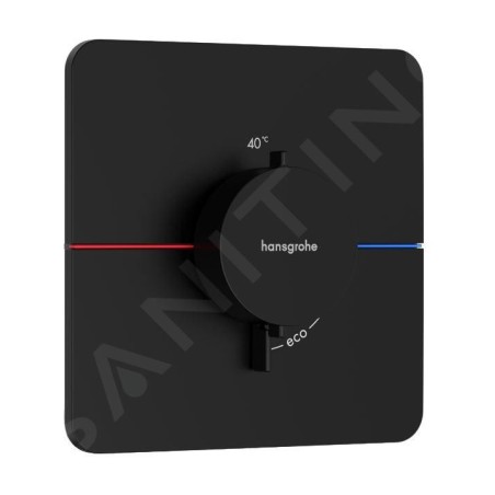 Hansgrohe ShowerSelect Comfort - Mitigeur thermostatique encastré, noir mat 15588670