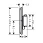 Hansgrohe ShowerSelect Comfort - Mitigeur thermostatique encastré, noir mat 15588670 Hansgrohe ShowerSelect Comfort - Mitigeur thermostatique encastré, noir mat 15588670