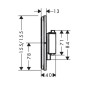 Hansgrohe ShowerSelect Comfort - Mitigeur encastré, bronze brossé 15589140 Hansgrohe ShowerSelect Comfort - Mitigeur encastré, bronze brossé 15589140