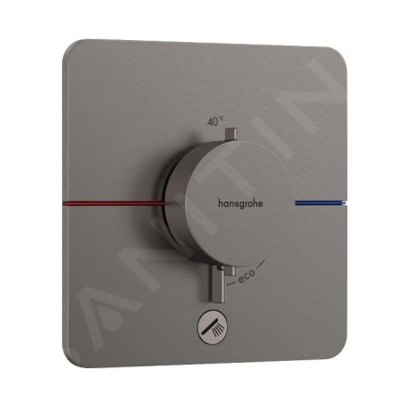 Hansgrohe ShowerSelect Comfort - Mitigeur thermostatique encastré, chrome noir brossé 15589340