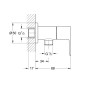Grohe BauLoop - Soupape d’arrêt, chrome 26020000