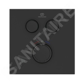 Ideal Standard CeraTherm Navigo - Mitigeur thermostatique de douche encastré, 2 sorties, noir soyeux A7302XG