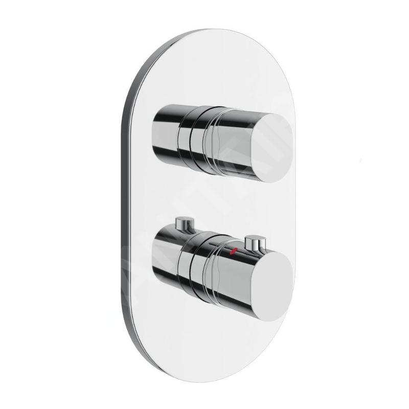 Ravak Chrome II - Mitigeur thermostatique encastré pour 2 sorties, chrome X070455