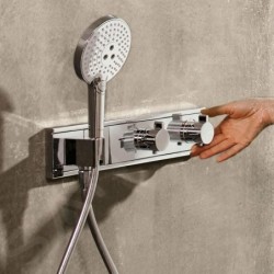 Hansgrohe RainSelect - Mitigeur thermostatique de douche encastré pour 2 sorties, chrome 15355000