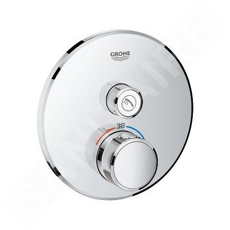 Grohe Grohtherm SmartControl - Mitigeur thermostatique encastré de douche avec 1 sortie, chrome 29118000