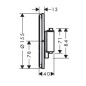 Hansgrohe ShowerSelect Comfort - Mitigeur thermostatique encastré, 2 sorties, bronze brossé 15554140
