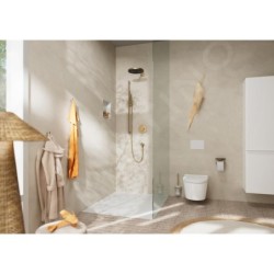 Hansgrohe ShowerSelect Comfort - Mitigeur thermostatique encastré, 2 sorties, bronze brossé 15554140