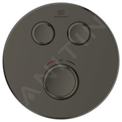 Ideal Standard CeraTherm Navigo - Mitigeur de douche thermostatique encastré pour 2 sorties, Magnetic Grey A7296A5