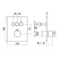 Paffoni Compact Box - Mitigeur thermostatique encastré, pour 3 sorties, noir mat CPT519NO Paffoni Compact Box - Mitigeur thermostatique encastré, pour 3 sorties, noir mat CPT519NO