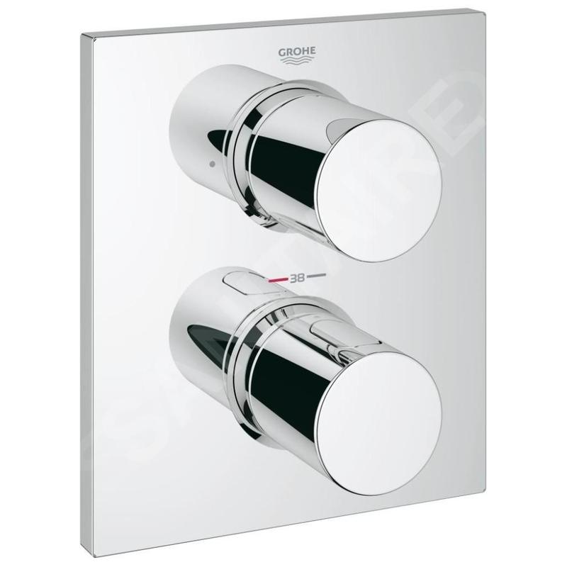 Grohe Grohtherm F - Mitigeur thermostatique de baignoire encastré, chrome 27618000 Grohe Grohtherm F - Mitigeur thermostatique de baignoire encastré, chrome 27618000