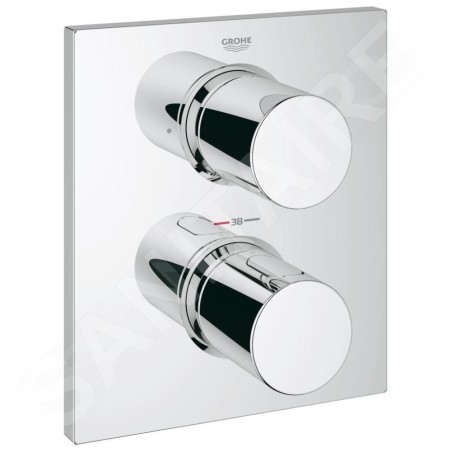 Grohe Grohtherm F - Mitigeur thermostatique de baignoire encastré, chrome 27618000