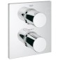 Grohe Grohtherm F - Mitigeur thermostatique de baignoire encastré, chrome 27618000 Grohe Grohtherm F - Mitigeur thermostatique de baignoire encastré, chrome 27618000