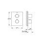 Grohe Grohtherm F - Mitigeur thermostatique de baignoire encastré, chrome 27618000 Grohe Grohtherm F - Mitigeur thermostatique de baignoire encastré, chrome 27618000