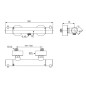 Ideal Standard CeraTherm - Mitigeur thermostatique de douche, chrome A7587AA