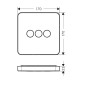 Axor ShowerSelect - Robinet d'arrêt et inverseur pour 3 appareils, noir mat 36773670