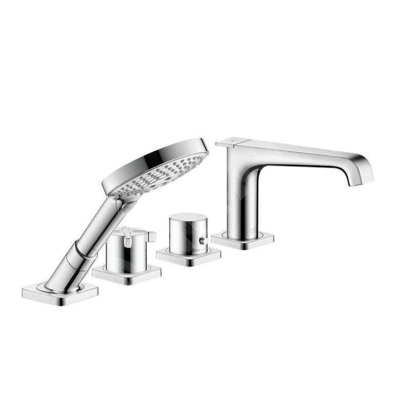 Axor Citterio E - Mitigeur thermostatique à installer sur bord de baignoire, installation 4 trous,chrome 36411000