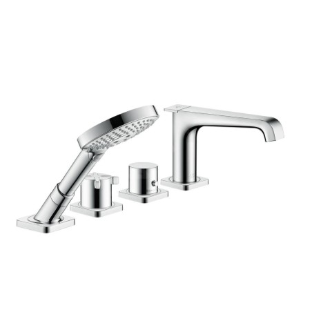 Axor Citterio E - Mitigeur thermostatique à installer sur bord de baignoire, installation 4 trous,chrome 36411000
