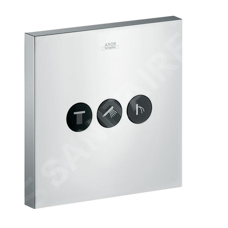 Axor ShowerSelect - Vanne d’arrêt / inverseur pour 3 sorties, chrome 36717000