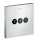 Axor ShowerSelect - Vanne d’arrêt / inverseur pour 3 sorties, chrome 36717000