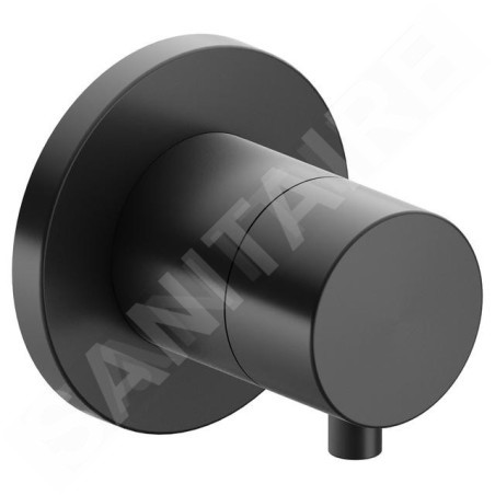 Keuco IXMO - Soupape encastrée pour 3 appareils, noir mat 59548371001