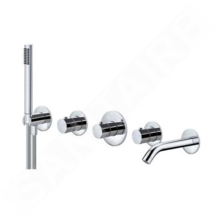Paffoni Modular Box - Mitigeur thermostatique encastré, pour 2 sorties, chrome MDE001CR