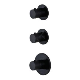 Paffoni Modular Box - Mitigeur thermostatique encastré, pour 2 sorties, noir mat MDE018NO