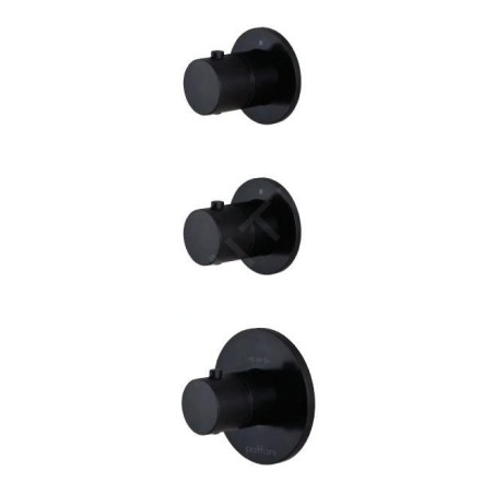 Paffoni Modular Box - Mitigeur thermostatique encastré, pour 2 sorties, noir mat MDE018NO