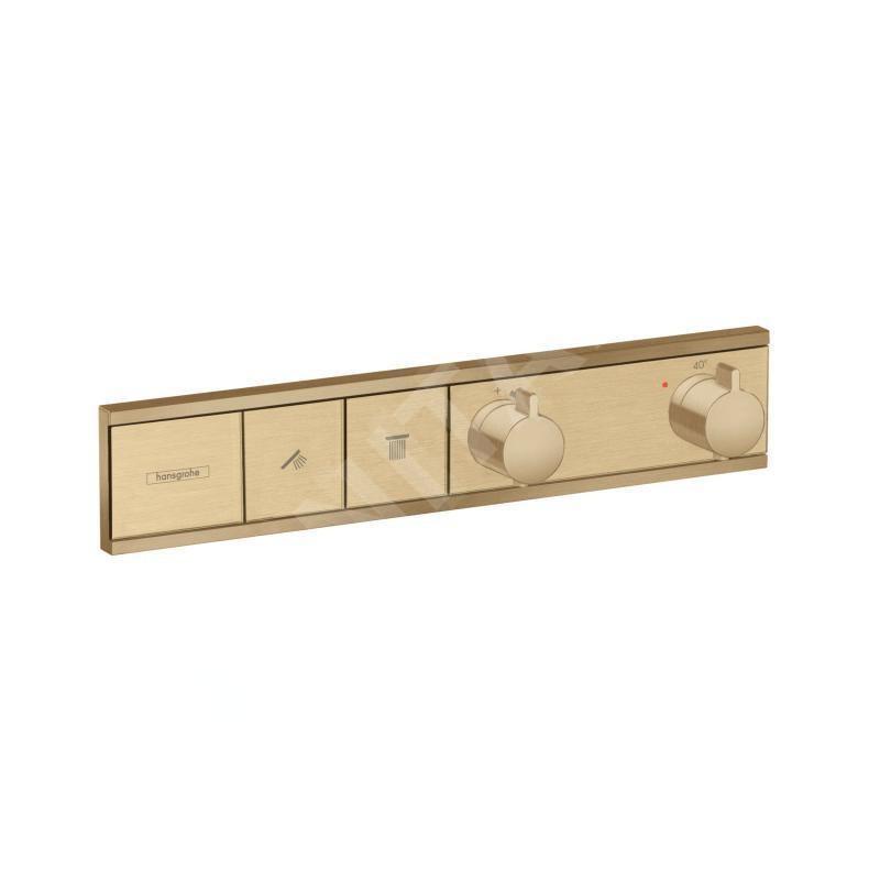 Hansgrohe RainSelect - Mitigeur encastré pour 2 sorties, bronze brossé 15380140