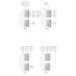 Grohe Grohtherm SmartControl - Télécommande à trois voies encastré, chrome 29122000