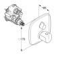 Kludi Ameo - Mitigeur thermostatique encastré de douche, chrome 418350575