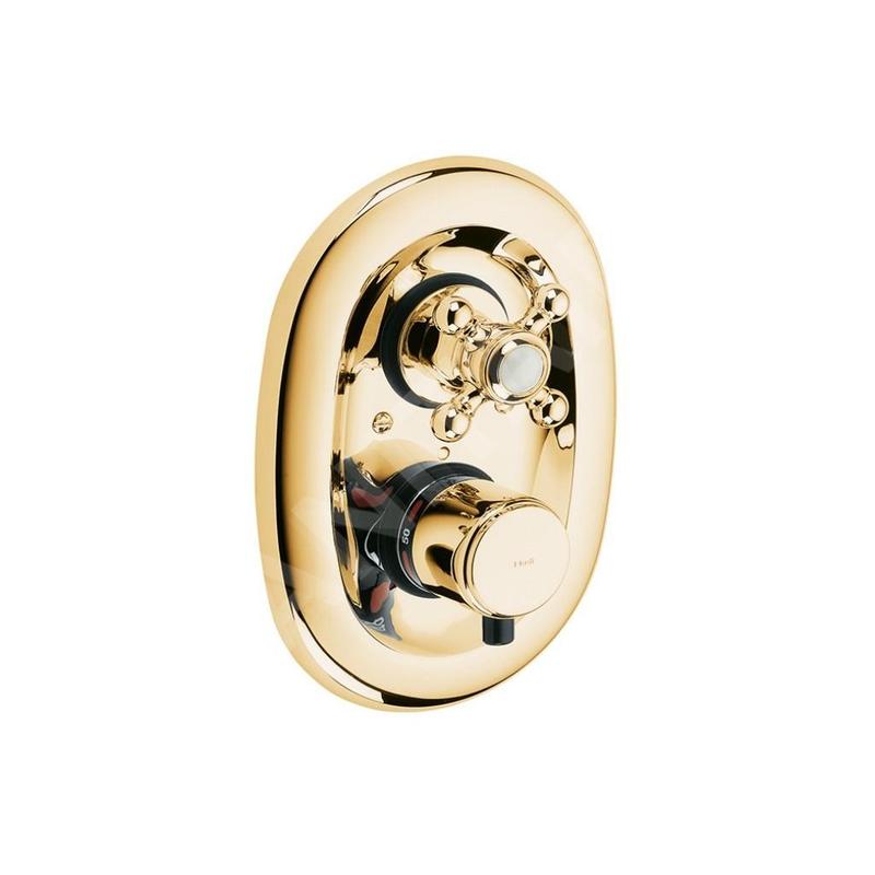 Kludi Adlon - Mitigeur de douche thermostatique encastré, doré 517204520